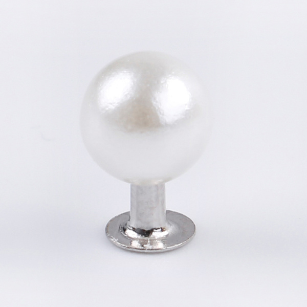 Pearl nitar knapp för tyg byxor hatt väska DIY hantverk dekor gar 8mm