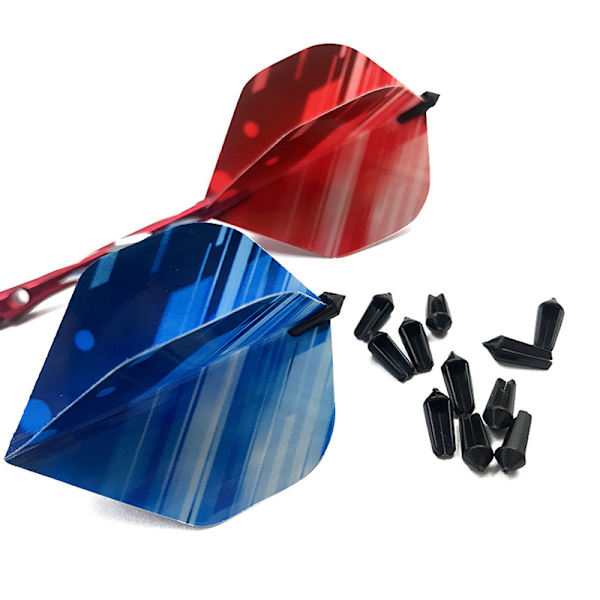40st/ Set Dart vingskydd Dart Flight Savers Dart Tail Ti Black