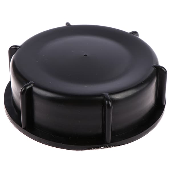 Svart Plastventil Lock 3" 100mm Cap för IBC Tankventil läckagepro