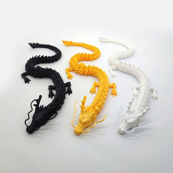 Collection Ornament Movable ed Dragon Statue 3D Printed Flexibl B1