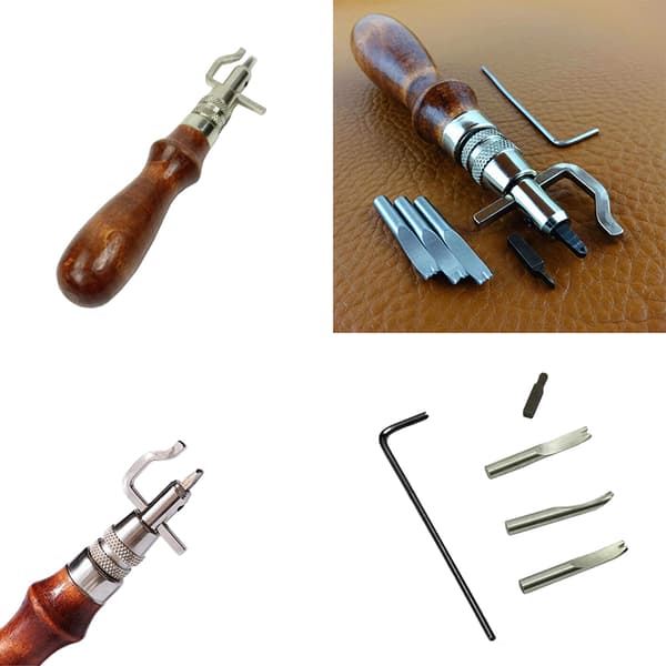 7 i 1 Multipurpose Leather Craft Tool Sy&Crease Läderkant