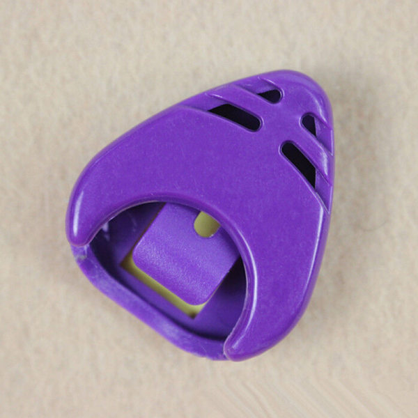 Ny Plactic Guitar Pick Plectrum Holder Case Box blandade färger