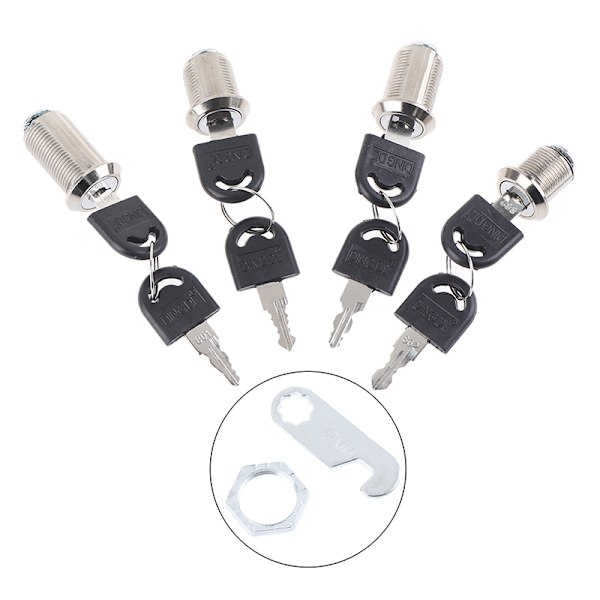 Hårdvara Cylinderlås Dörr Skåp Brevlåda Hänglås Lådkopp 8(16mm Differ key)