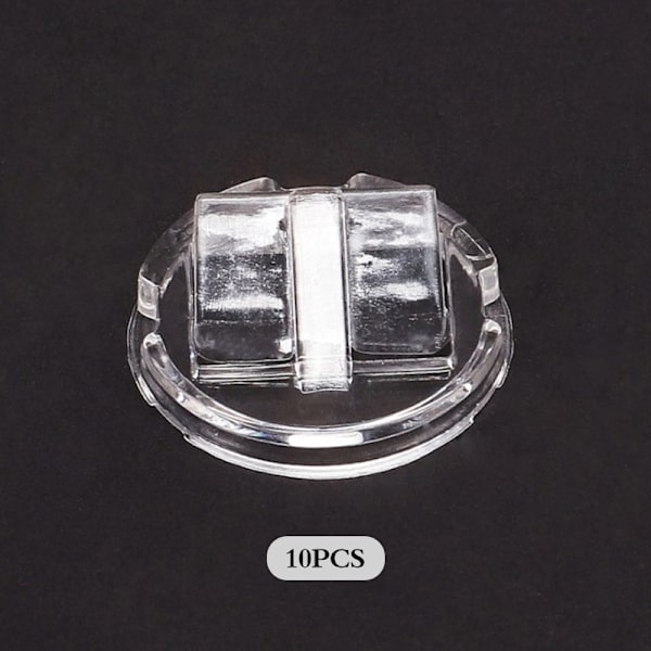 10 ST Transparent Finger Ring Display Stand Hållare Smycken bricka A1