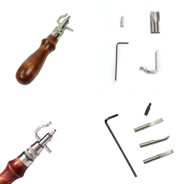 7 i 1 Multipurpose Leather Craft Tool Sy&Crease Läderkant