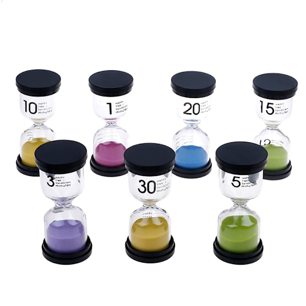 1/3/5/10/15/30 minuter Sandglas Sandglas Timglas Timer 3 minute