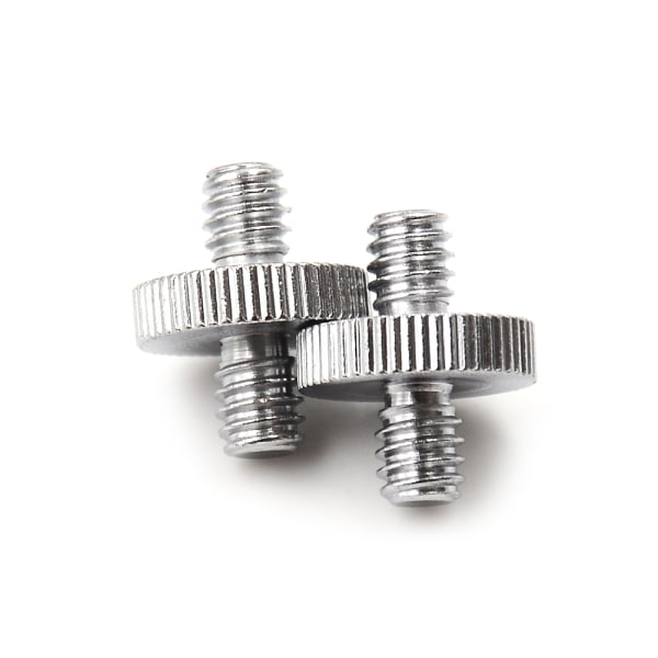 2 STK 1/4" 1/4" hane till 1/4" hangängad skruvadapter dubbel