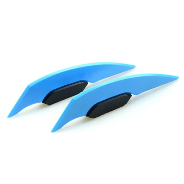 1Par Universal Motorcykel Winglet Aerodynamisk Spoiler Dynamic Yellow