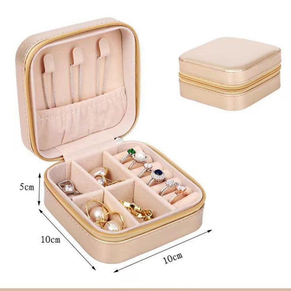1 Styck Smycken Organizer Display Förvaringslåda Travel Örhängen Ring Blue