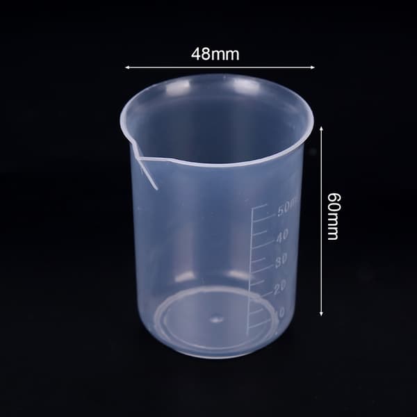 10 STK 50 ML graderad plastmätkopp för vätskemått C