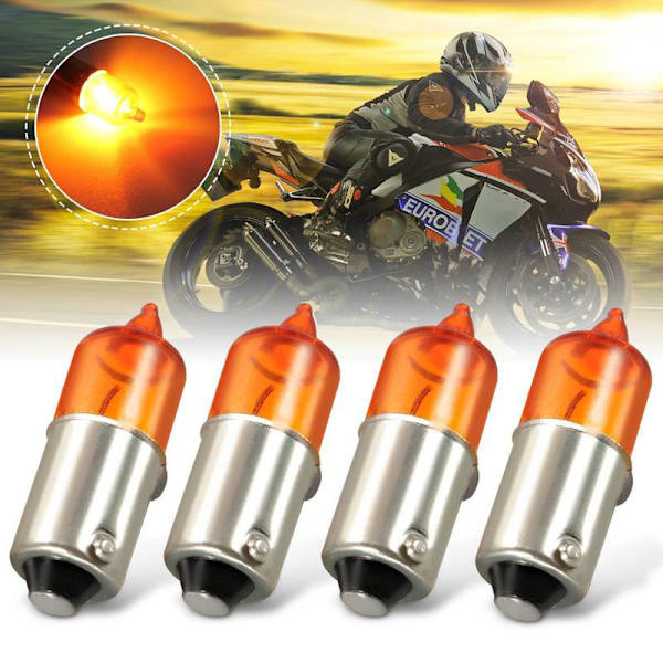 2st bärnstensfärgade glödlampor Universal 12v 21w Auto Bil Motorcykel Mo