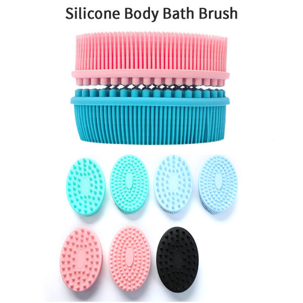 Silikonkroppsborste Baby Shower Sponge Torrmassage Badhandduk F 3