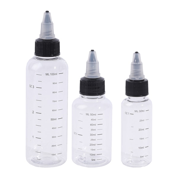 30ml-250ml Plast PET vätskekapacitet Dropper Flaskor Pigment 30ml