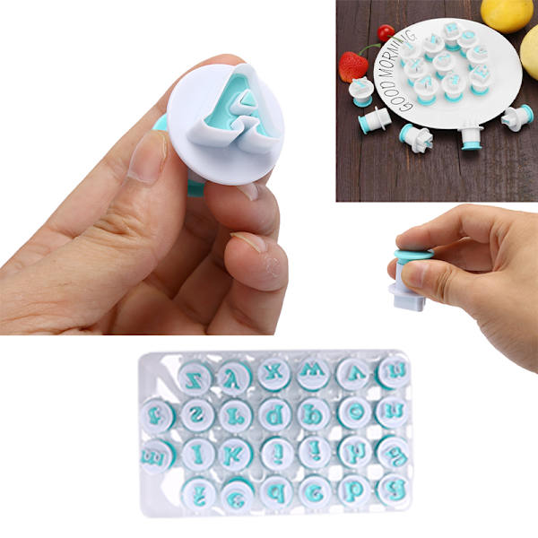 Form Kakadekorationsverktyg Alfabetsnummer Cookie ter S Uppercase Letters
