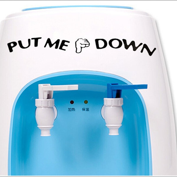 1X PUT ME DOWN Dekal Badrum Toalettsits Sign Reminder PVC Sti