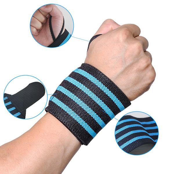 Tyngdlyftande Armband Elastiskt Andningsbart Wrist Wraps Bandage Red