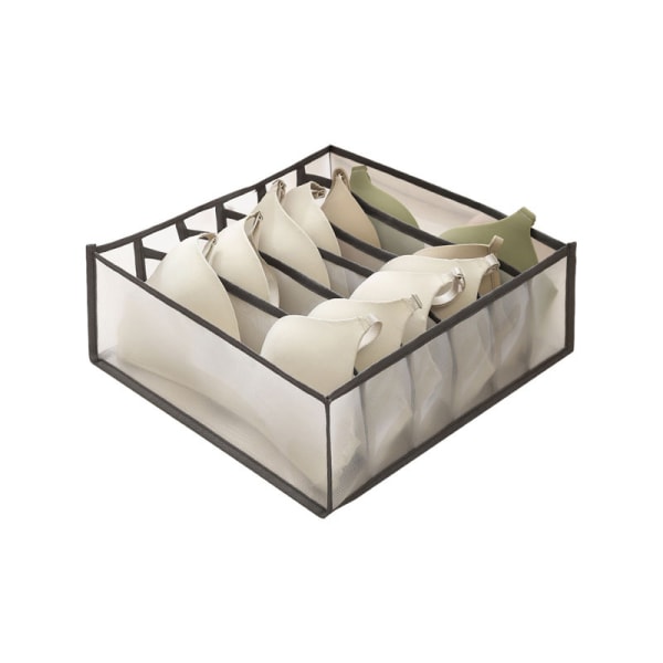 Hopfällbar låda Garderob Divider Organizer Trossockor BH Orga Khaki 11Grid