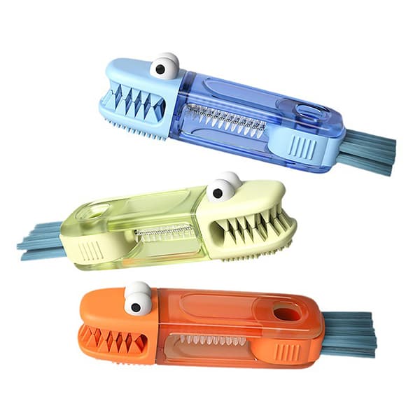 4 i 1 flaska Gap Cleaner Brush Multifunctional Cup Cleaner Br Blue