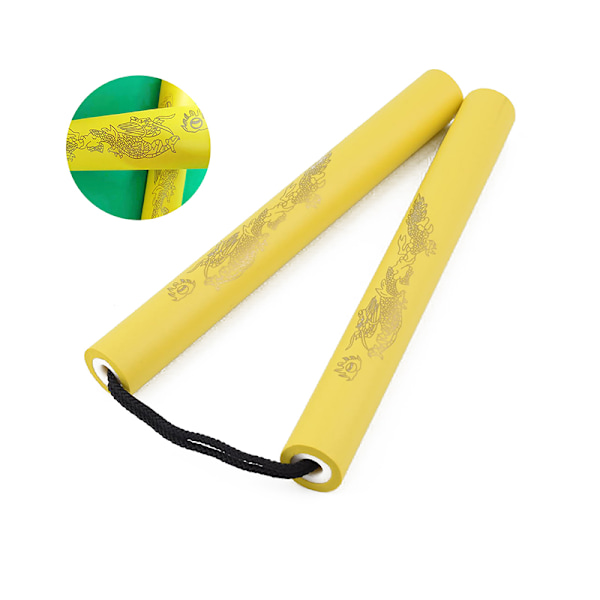 2st/lot Martial Arts Foam Nunchakus Kids repkedjor Plast N yellow