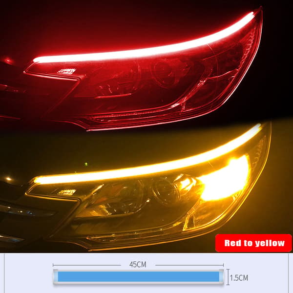 Motorcykel blinkers LED Körljus Bakljus DRL D White