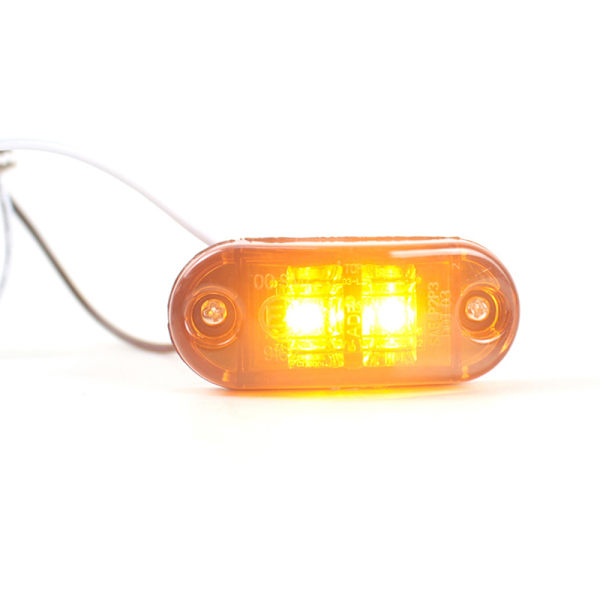 1 ST LED sidomarkeringsljus Varningsbakljus Billjus för bilar Red