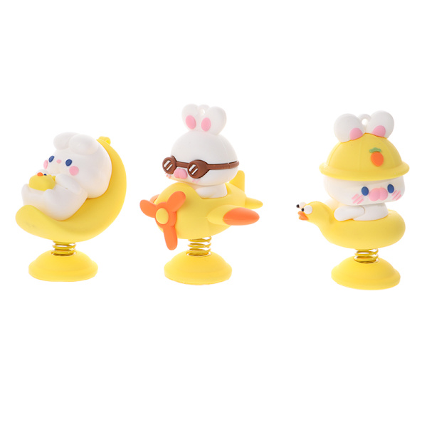 Anime e Animal Shaking Head Spring Toys Bilinredningstillbehör A