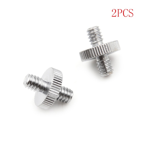 2 STK 1/4" 1/4" hane till 1/4" hangängad skruvadapter dubbel
