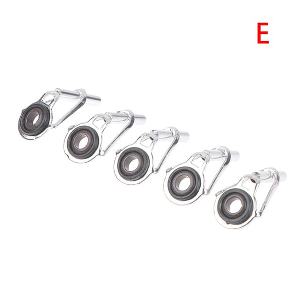 5 st Fishing First Section Rod Tip Ring Eye Guide Kit för Outdo Inner diameter 2.4mm