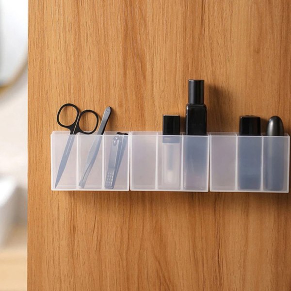 1/3st Väggmonterat Organizer Skåp Självhäftande Litet Objekt 3pcs
