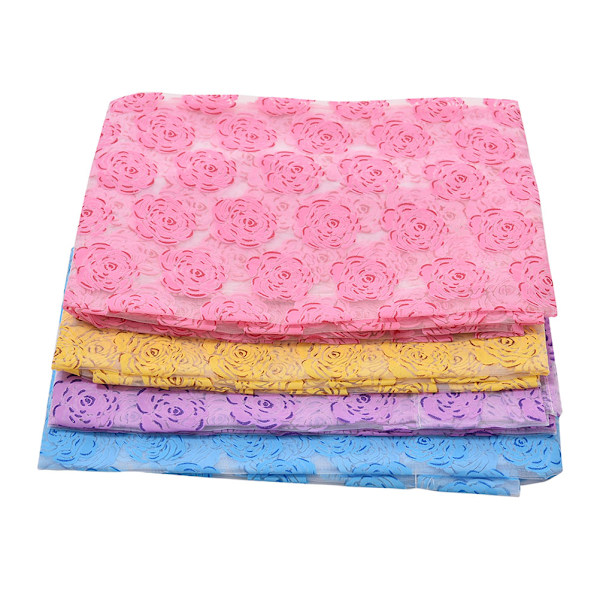 Rose Voile Mörkläggningsgardiner Vardagsrum Fönstergardiner Tyll Purple