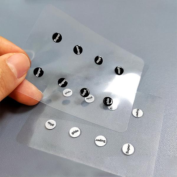 1-pack musskridskor i glas DIY Universal Dots Mouse Feet Pads St A2