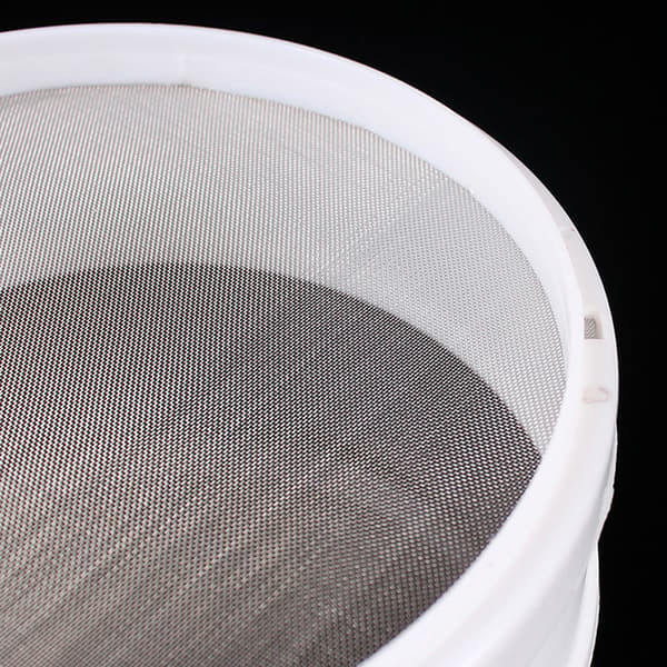 Vit Plast Mesh Mjöl Durkslag Sifter Sikt Ki