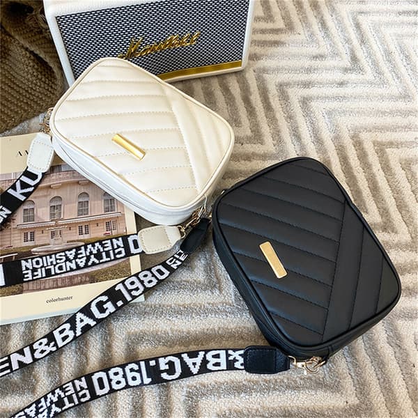 Kvinnor Broderi Små PU-läder Crossbody-väskor Mode Causal Gray