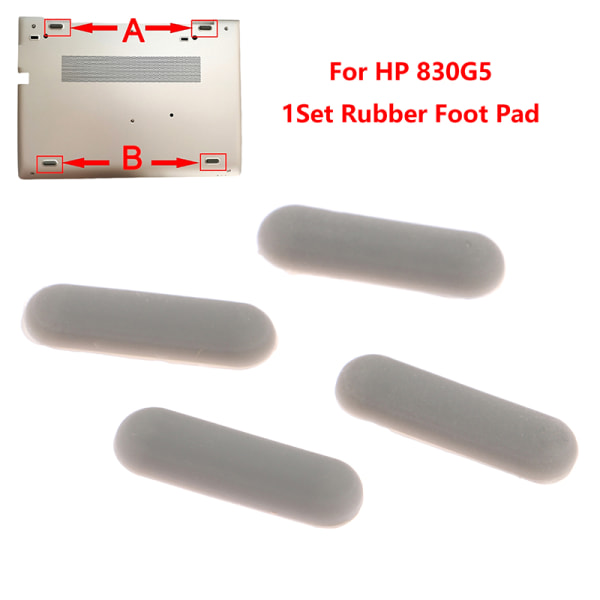 1Set Laptop Gummi Foot Pad För HP 830 G5 Anti Slip Pad Feet Bo
