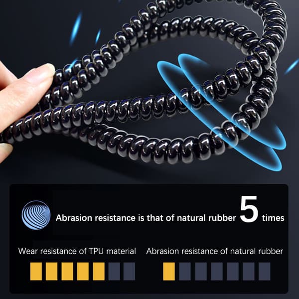 90 cm TPU Winding Protection Wire Kabel Spiral Winder Organizer
