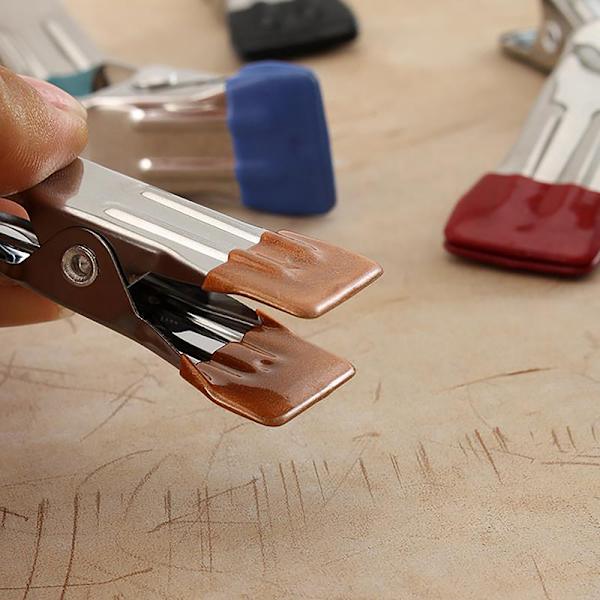 5st DIY Läderhantverk Metallassistent Suturklämma Handarbete Fi Gold