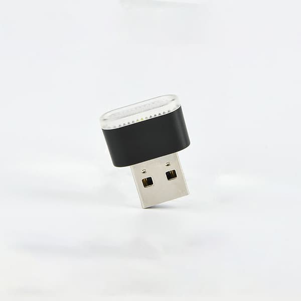 1 PC USB LED-billjus Auto Interiör Atmosfär Ljus Dekorativ Blue