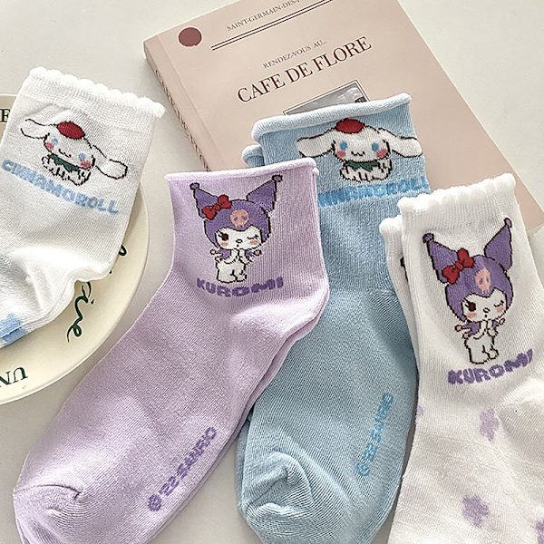 Nya Kawaii e Kuromi Strumpor Casual Mångsidig Ins Girl Christmas A3