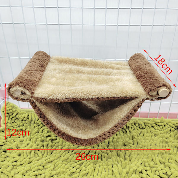 Hamster Hänghus Bur Sovbo Husdjurssäng Råtta Hamster Gu Coffee 26*18*12cm