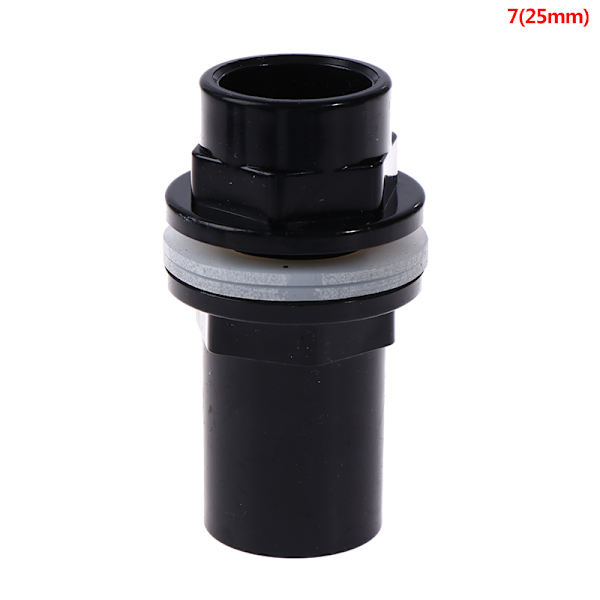 20-50 mm PVC-kopplingar Tjocka akvarellrör Trädgårdsavloppsrör 2(Black 25mm)