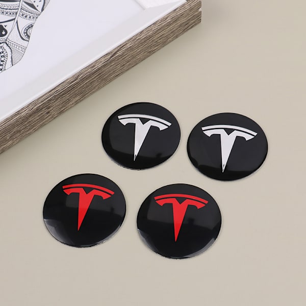 4st Hjul Center Hub Cap Kit för Tesla Model 3 Y Tesla Accesso Silver