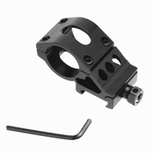 Taktisk 25,4 mm Quick Release Offset Ficklampa Scope Mount Hun Black