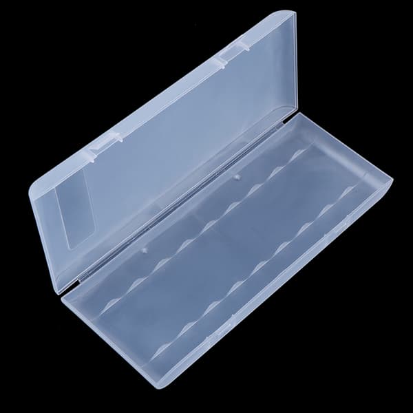 10 x18650 case box organizer vit för 1