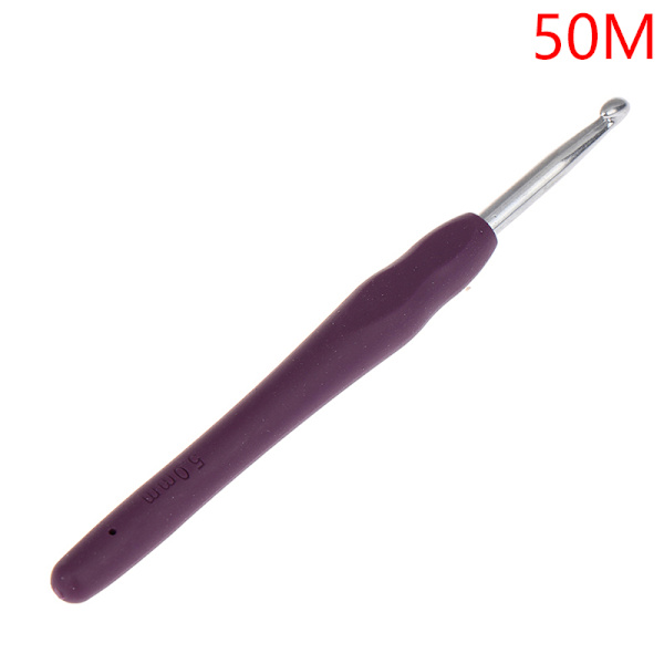 1 st 2,0-6,0 mm Rainbow Mjukt Handtag Virkat Gummi Handtag Virkat 5.0mm