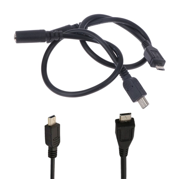 Adapteruttag för mikro USB till 3,5 mm-uttag för hörlurar Hörlurskabel 2(Mini 5P)