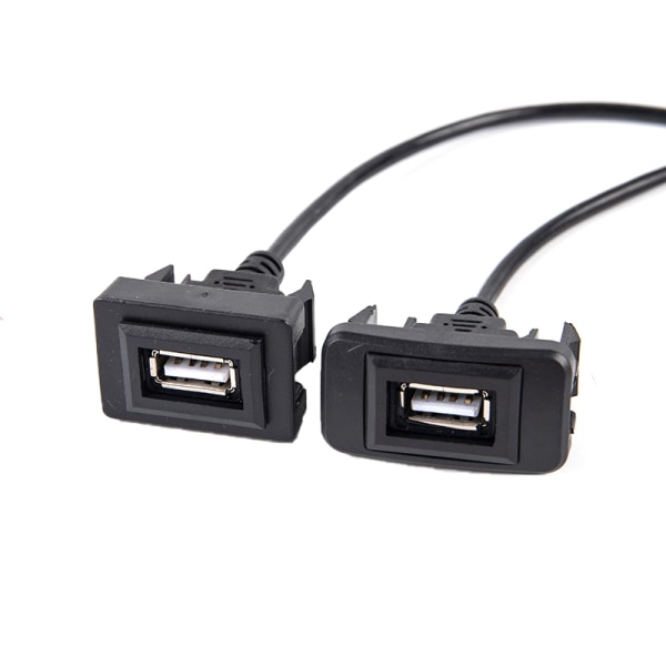 Bilinstrumentbräda Flush Mount USB2.0 Panelförlängningskabeladapter A