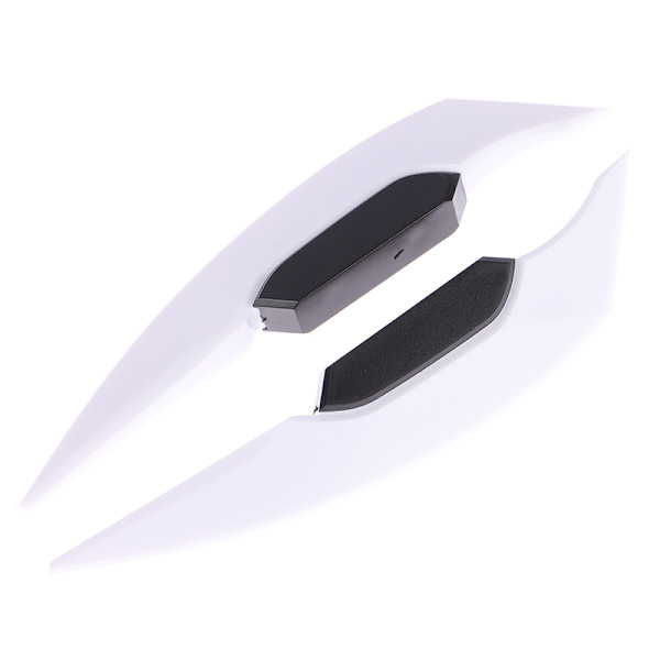 1Par Universal Motorcykel Winglet Aerodynamisk Spoiler Dynamic White