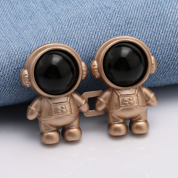 2st Astronautformad spänna midjeband Justerbar Jean-knapp A2