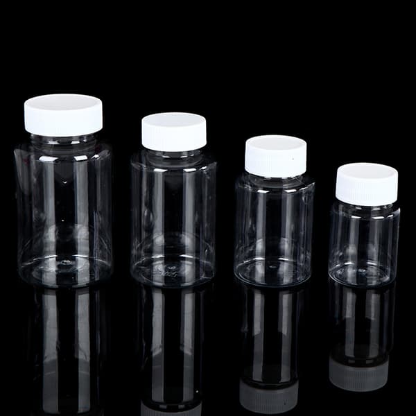 15 ml/20 ml/30 ml/100 ml PET-plast klara tomma förseglingsflaskor fasta 50
