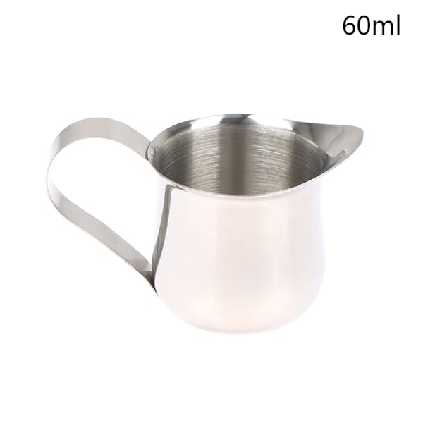 Rostfritt stål Kaffe Mjölk Skumma Kanna Mjölk Kanna Midja Sha 60ML
